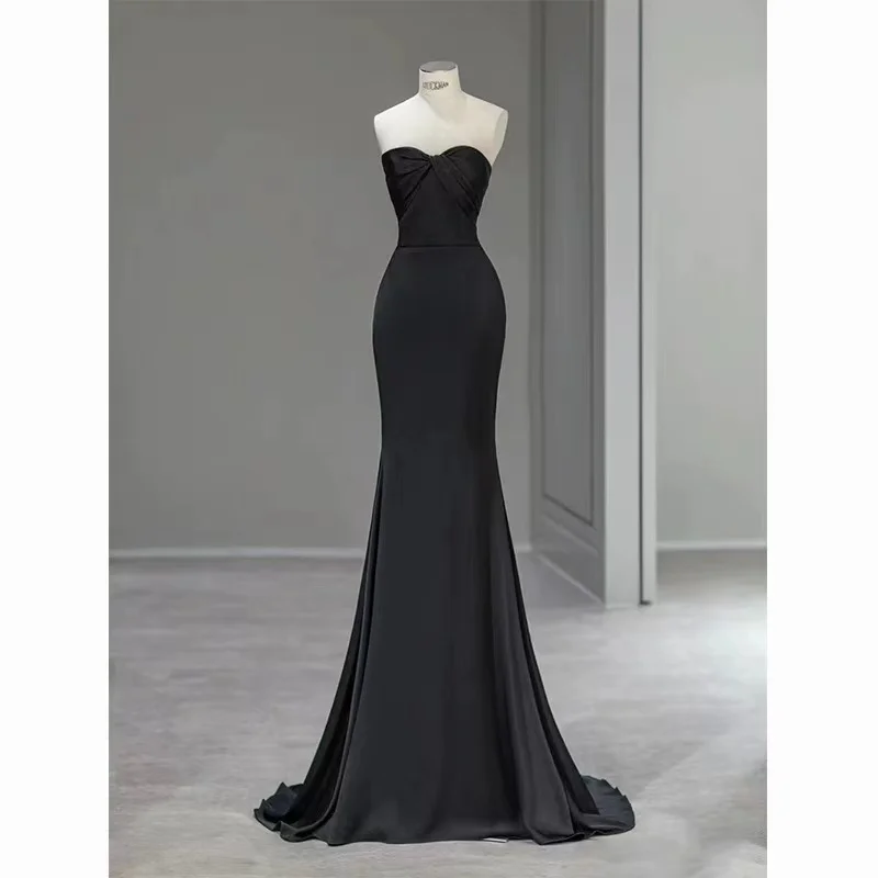 

Sexy Satin Wedding Bridesmaid Maxi Dress Elegant Long Prom Evening Guest Cocktail Party Summer Dresses for Women 2022