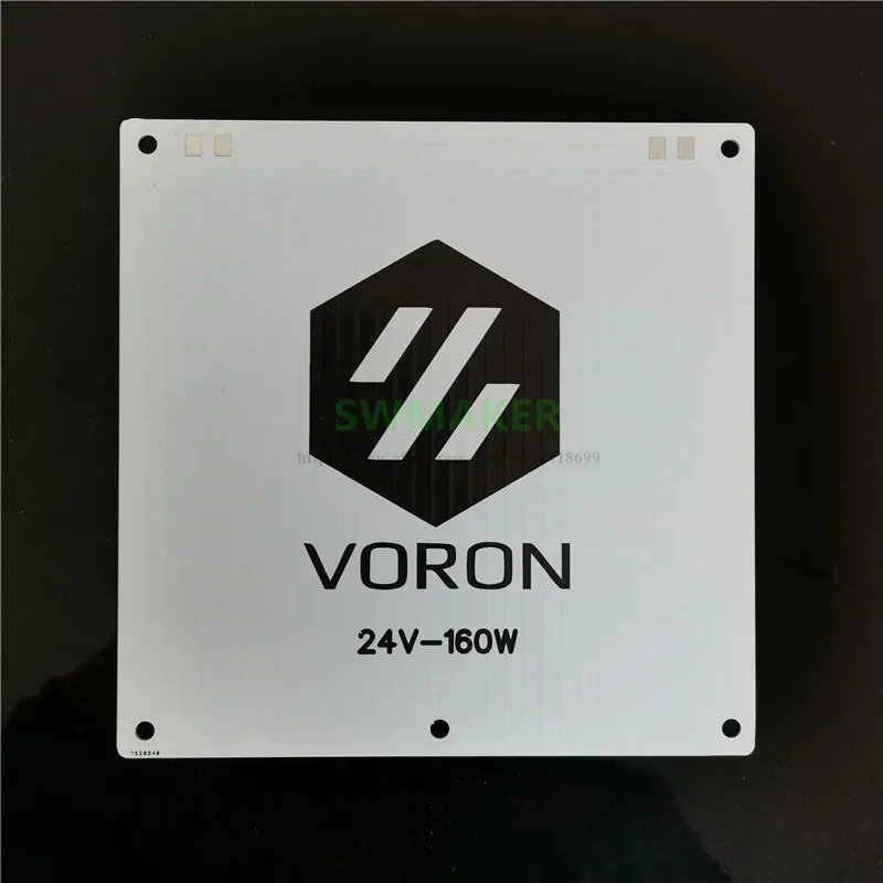 1pcs Voron V0 -0.1 3D Printer Parts 120x120mm Aluminum Base Plate / Heating Bed / Electric Heating Plate 24V 160W