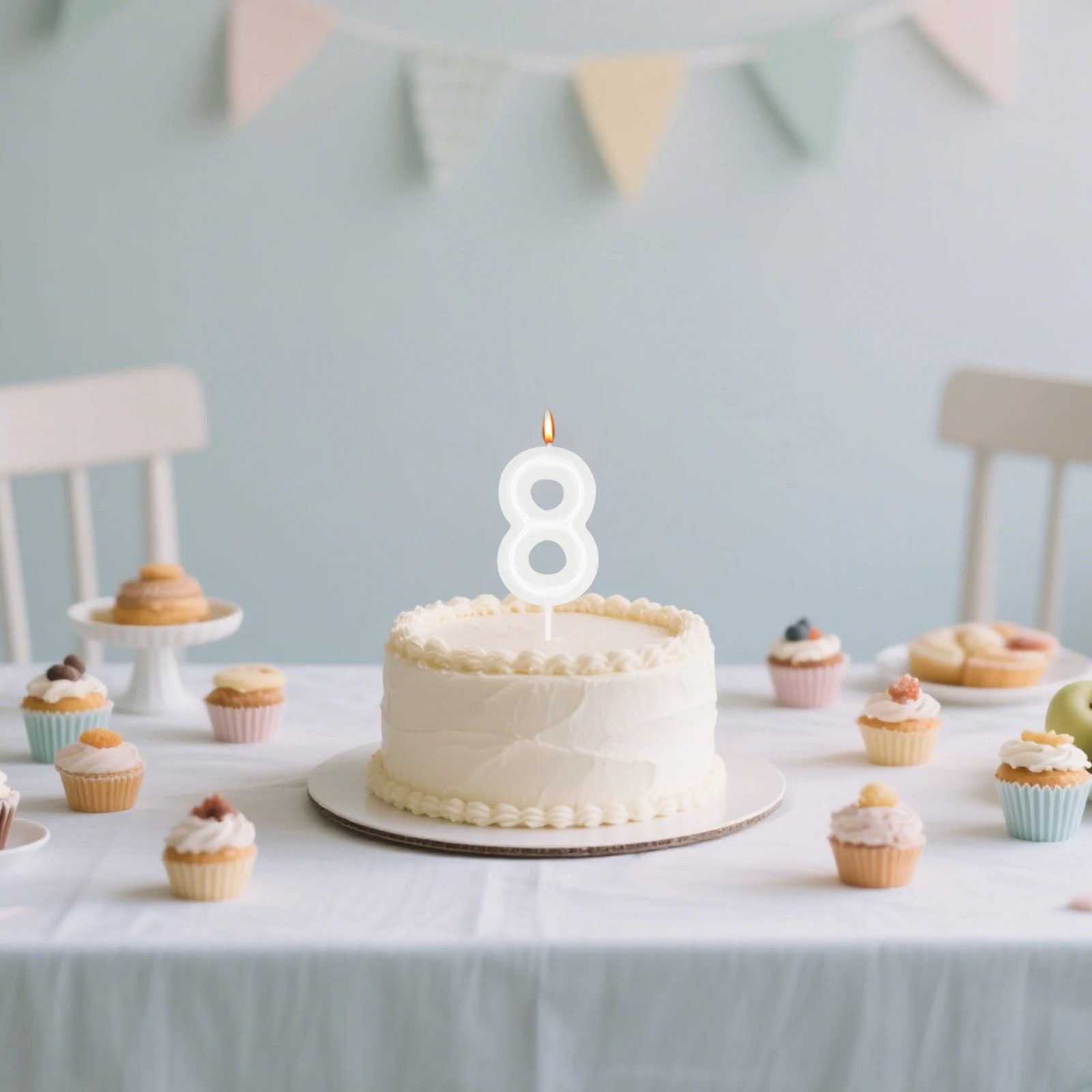 1 pcs Birthday Number Candle, 0-9 Number Candle for Birthday Party Decoration, Candle for Cake Top