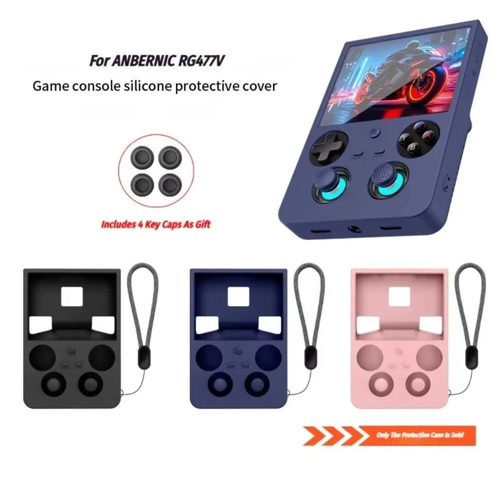 For ANBERNIC RG477V Game Console Protective Case Fully Enclosed Dropproof Handheld Game Console Protective Cases Soft