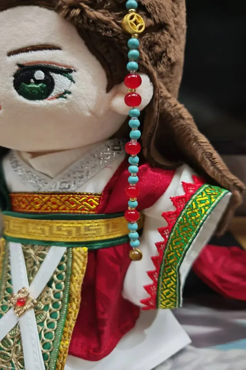 Bis zum Ende des Mondes Luo Yunxi 20 cm Puppenkleidung Alte Haarkrone Kleidung Anzug Gefüllte Puppe Anime Spielzeug Kinder Cosplay Gif