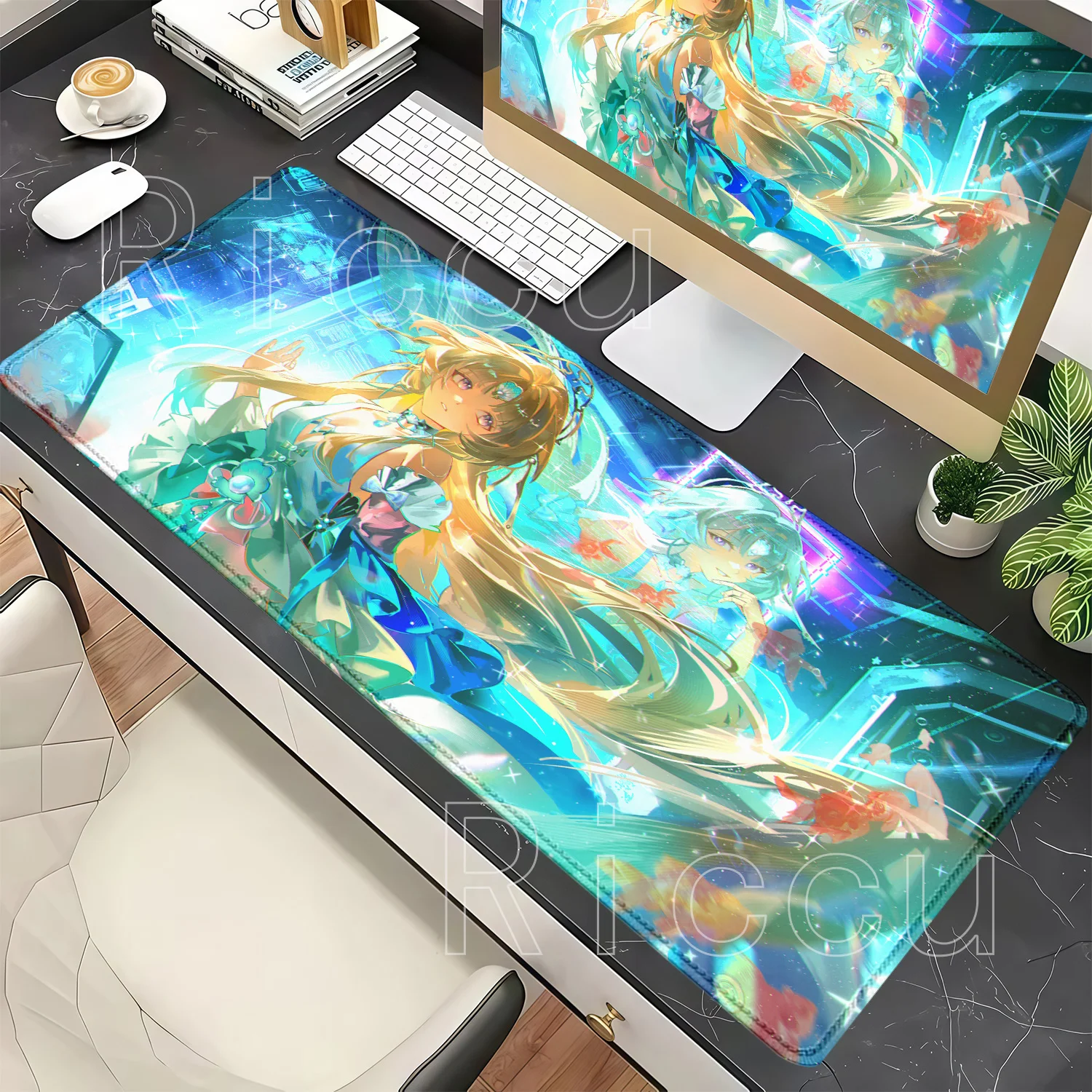 Gaming Mouse Pad Pearl Honkai Star Rail HSR Kawaii Anime Girl Desk Mat Office Accessories Cabinet Keyboard HD Printing Mousepad