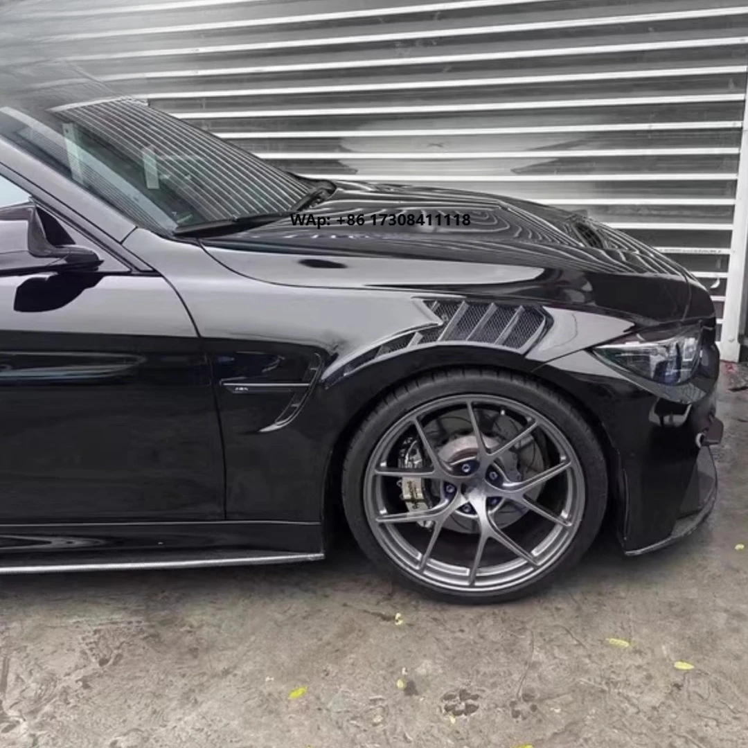 

2014-2019 Upgraded Perfect Fitment M4 F82 Carbon Fiber Fender for F80 M3 Real Carbon Fiber Front Fender