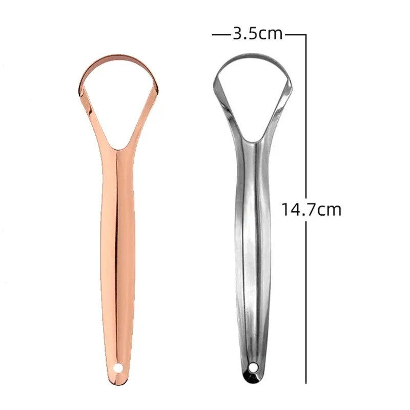 Scraper Cleaning Coated Tongue Open Type Tongue Stainless Steel Oral Hygiene Care Tools Tongue Cleaner Brush Toothbrush Oral