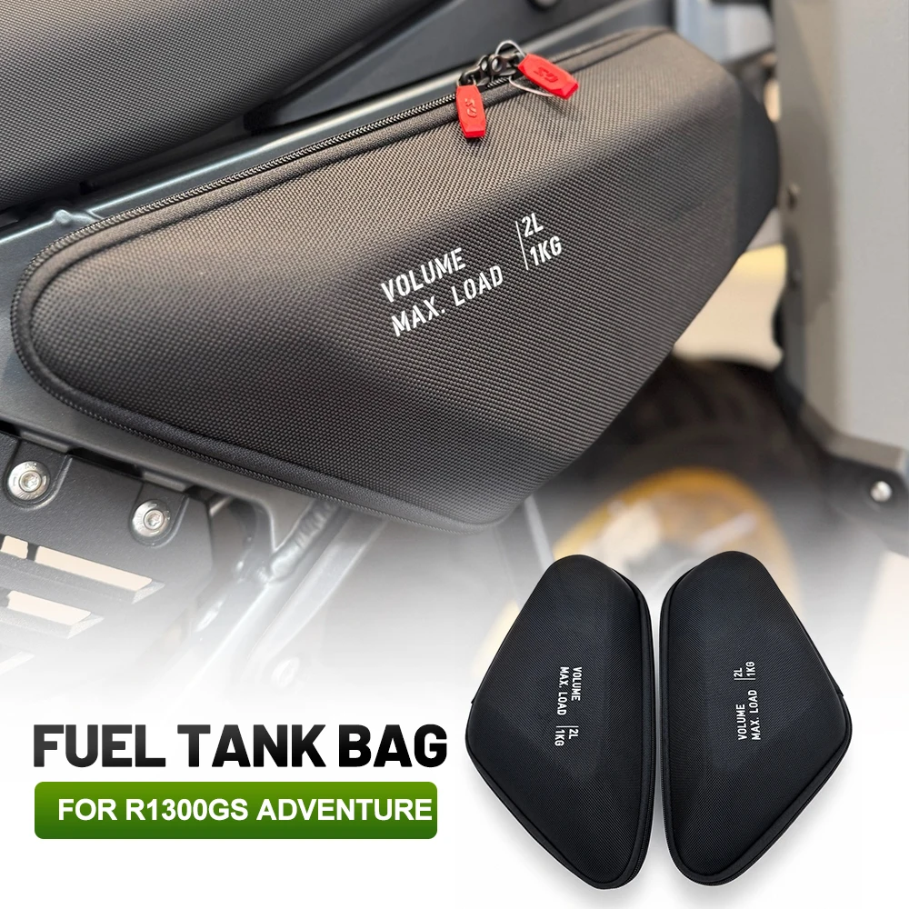 Fit For BMW R1300GS Adventure 2L Side Fuel Tank Storage Bag Max Load 1KG Waterproof Side Tool Bag