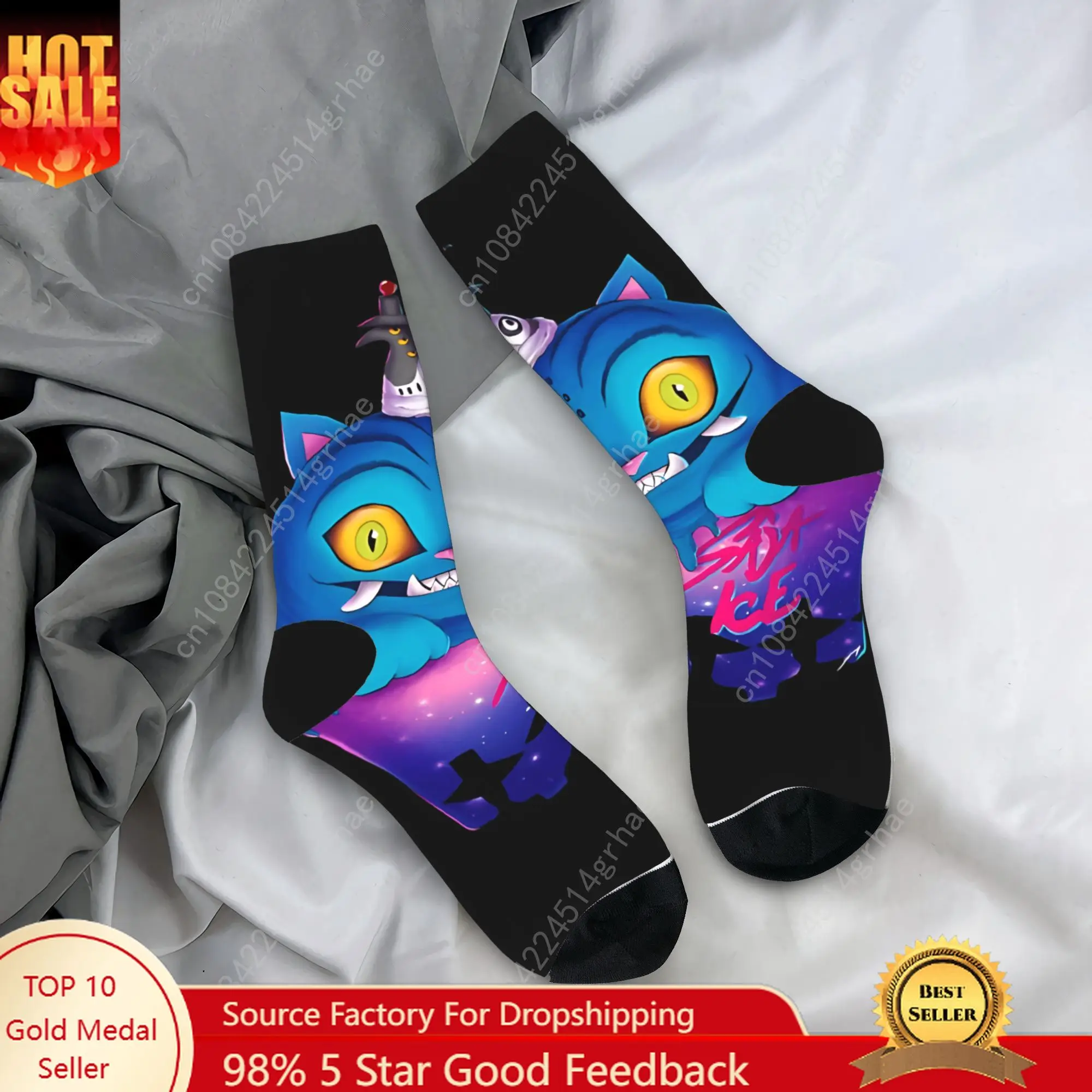 

K-Pop Demon Hunter Ice Cream Derpy And Sussy Socks Fashion Stockings Unisex Men Outdoor Sports Socks Autumn Anti Skid Socks