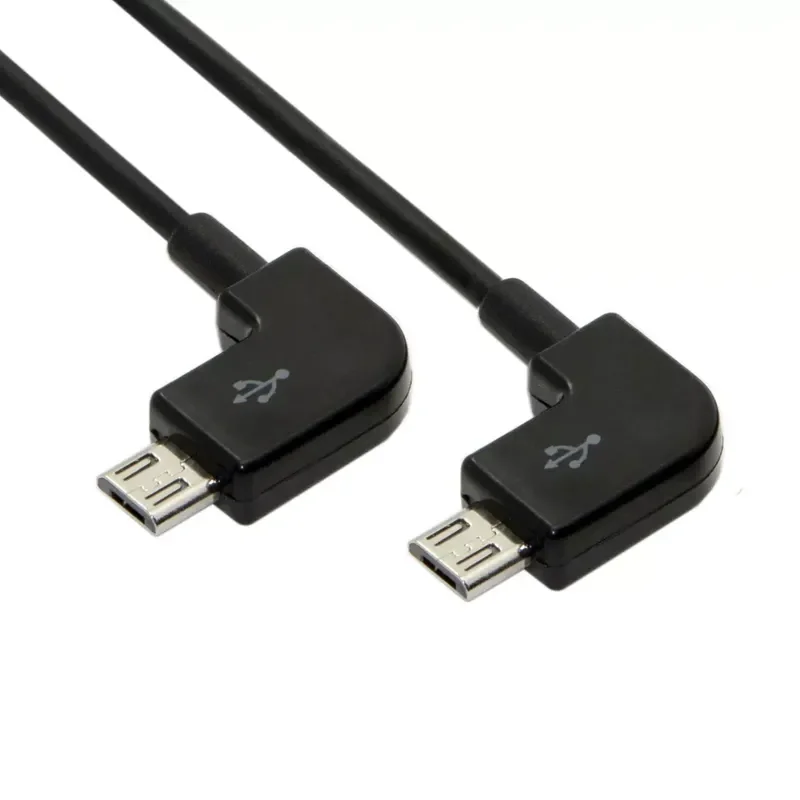 for DJI Royal Drone Remote Control 90 Degree Elbow Micro USB to Micro USB Adapter Cable