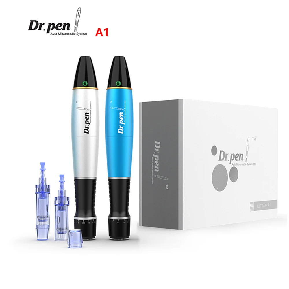 Dr.Pen Ultima A1 Microneedling Pen Professional Electric Derma Auto Pen with 2Pcs 12Pin Cartridges for Skincare CE & RoHS