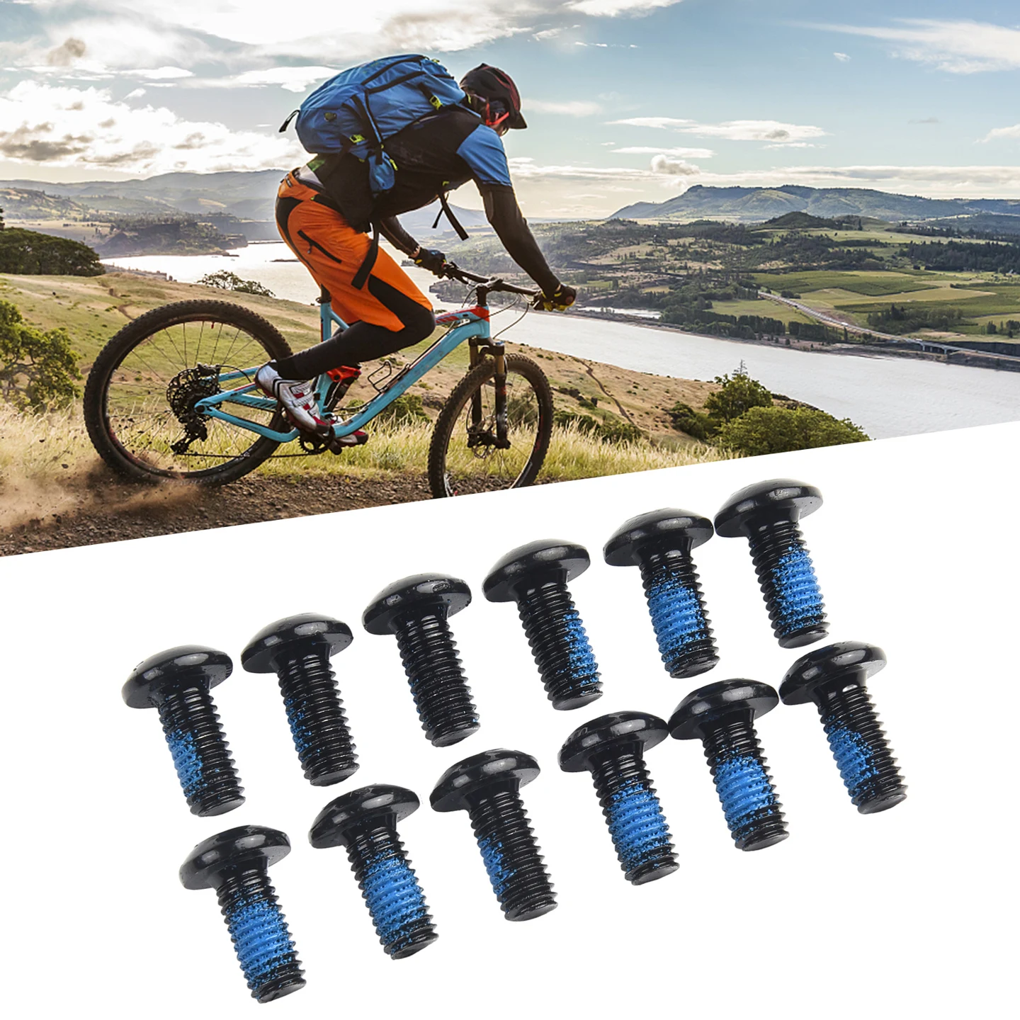 For Bike Setup For Road Cycling Bicycle Brake Bolts Bike Brake Fixing Screws Threaded Design Lightweight 1.8 Grams