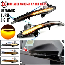 For Audi A6 C8 4K A7 4K8 A8 D5 2018 2019 Side Rearview Mirror Indicator Blinker Light Sequential Dynamic Turn Signal