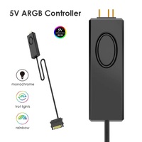 Jonsbo RC01 5V ARGB Controller Manually Adjust Seven Colors 12V SATA Power interface  RGB Toning Switch Encoder