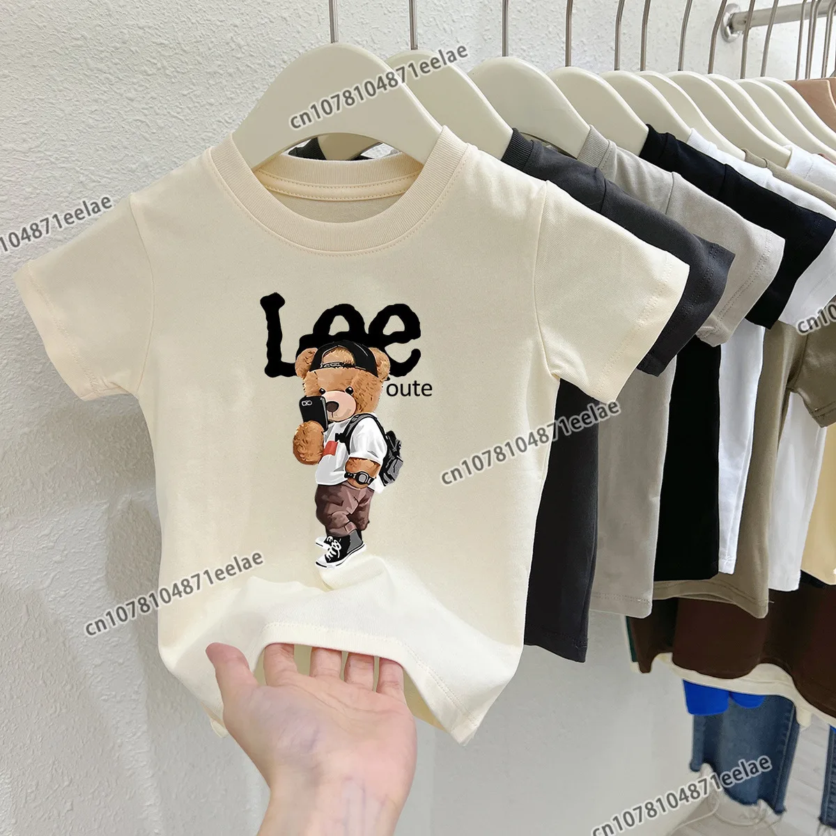 2023 Summer Fashion T-shirt  Cotton Children's Tee New Harajuku Boys T Shirt Girls Clothes Print Cartoon T Shirts Kids Clothes