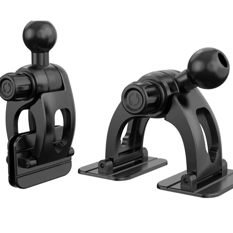 Universal Dual Klebe Basis 17mm Kugelkopf Halter Basis Fit Für Auto Gebogene Oberflächen Dashboard Magnetische Schwerkraft Telefon stehen – Detail 2