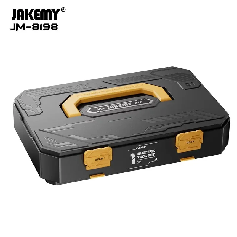 

JAKEMY JM-8198 135 в 1, набор высокоточных электрических отверток, многофункциональный электрический ящик для инструментов для обслуживания мобильных телефонов