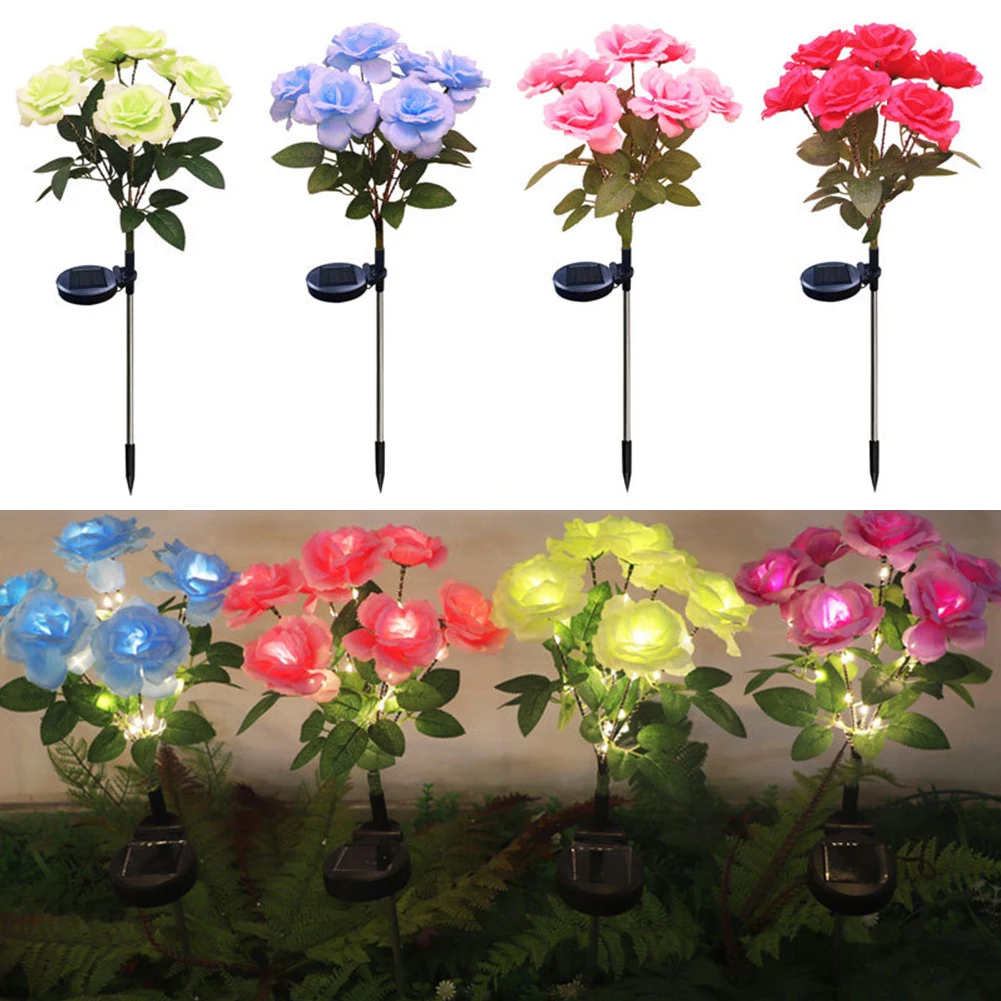 And Backyards Number Of Pieces Package Content Solar Flower Light Note Real May Vary Gatherings LED Garden Light