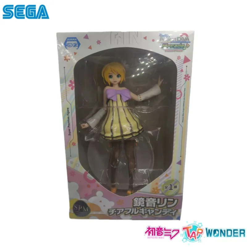 En Stock Sega Original Hatsune Miku Kagamine Rin figura de acción modelo muñeca nuevos juguetes en caja modelo garaje coleccionable