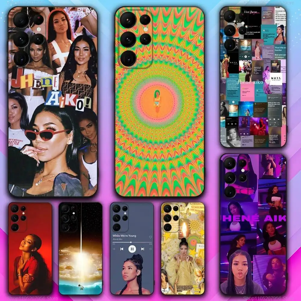 

J-Jhene Singer A-Aiko Phone Case For Samsung S30,S25,S24,S23,S22,S21,S20,Fe,Lite,5G,Ultra,Plus Black Cover