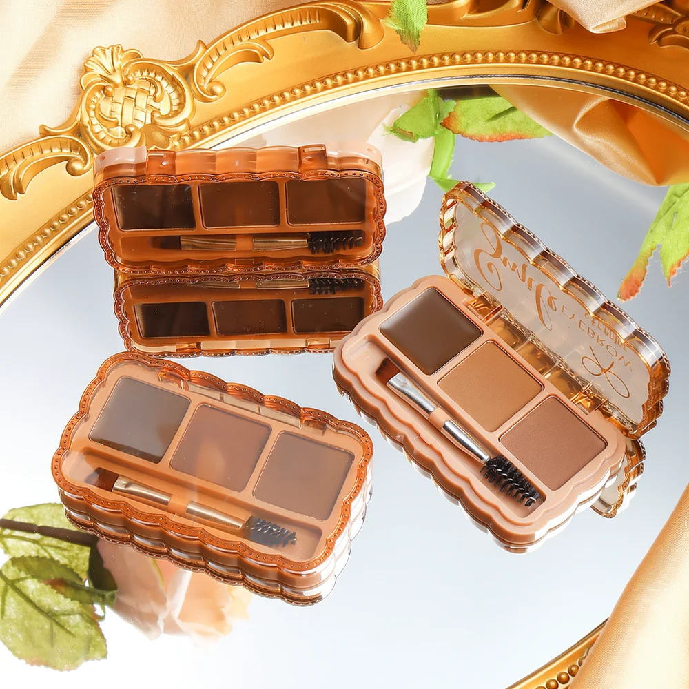 For For S F R Waterproof Brow Cream Powder Palette Long Lasting Eyebrow Defining Makeup Professional Sculpting Tint Kit