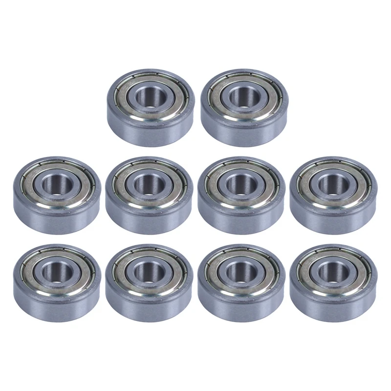 10 Pcs 8 X 24 X 8Mm Metal Shielded Deep Groove Miniature Ball Bearing Metal 628Z