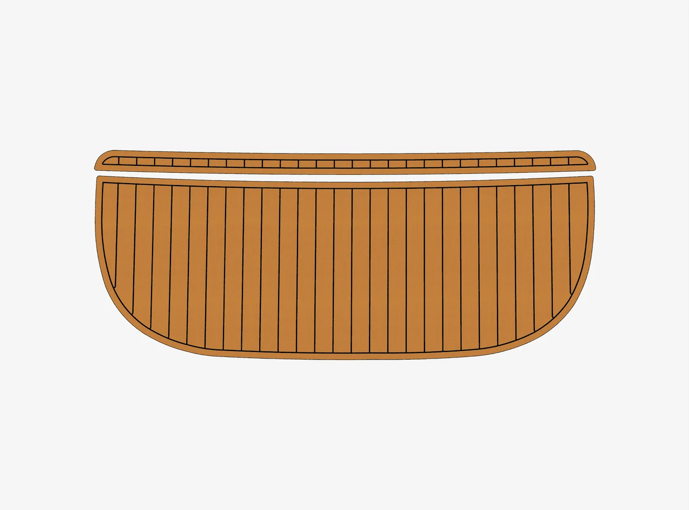 

2007-2008 Supreme 232 1/4 дюйма, 6 мм, пена EVA, нескользящий морской коврик из тикового дерева из ПВХ, настил из тикового дерева, домашний ковер, морской пол