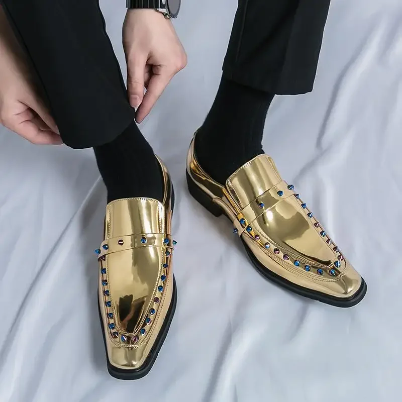 

Youth Casual Leather Shoes Dress Party Men's Shoes Business Formal Wear Dress Shoes British Black