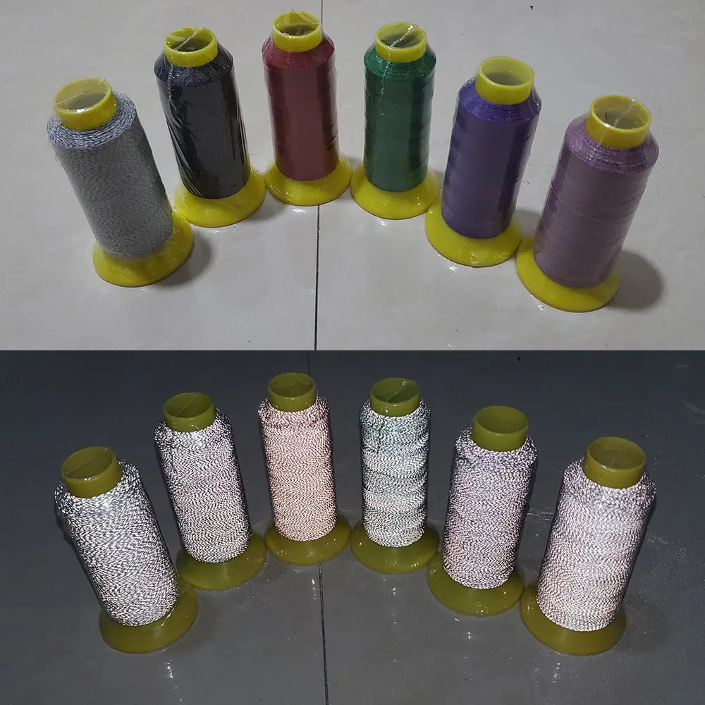 1pc Reflective Embroidery Thread For Weaving Hat Clothing DIY Knitted Yarn Sewing Supplies Material 0.15mm