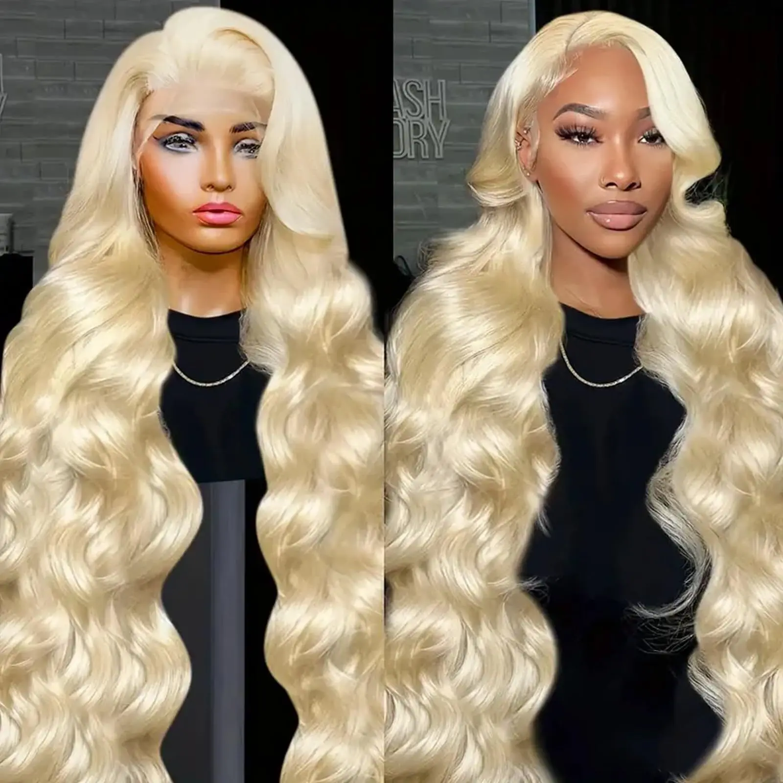 

613 13x6 Lace Front Wig Human Hair 28 Inch 13x4 Blonde Body Wave HD Pre Plucked Lace Frontal Wig for balck Women