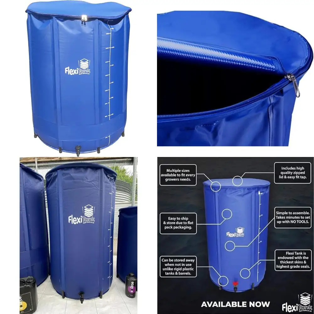 Portable Collapsible Water Tank for Outdoor Plants, Gardening, and Greenhouse Use (200L Capacity)
