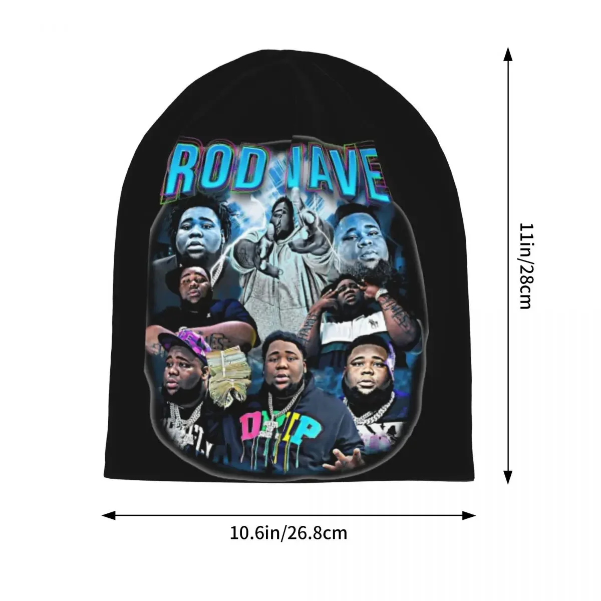 Rod Wave Rapper Autumn Winter Beanie Skullies Hip Hop Skullies Caps Women Men Popular Warm Multifunction Bonnet Knitting Hats