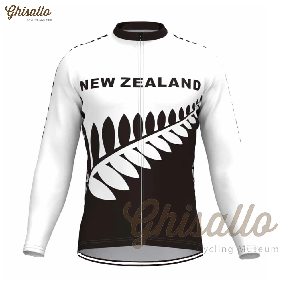 New Zealand Cycling Jersey for Men, MTB Jersey Bicycle Cycling Shirt, Long Sleeve Bike Wear, Premium Cycle Clothes, Summer, 202