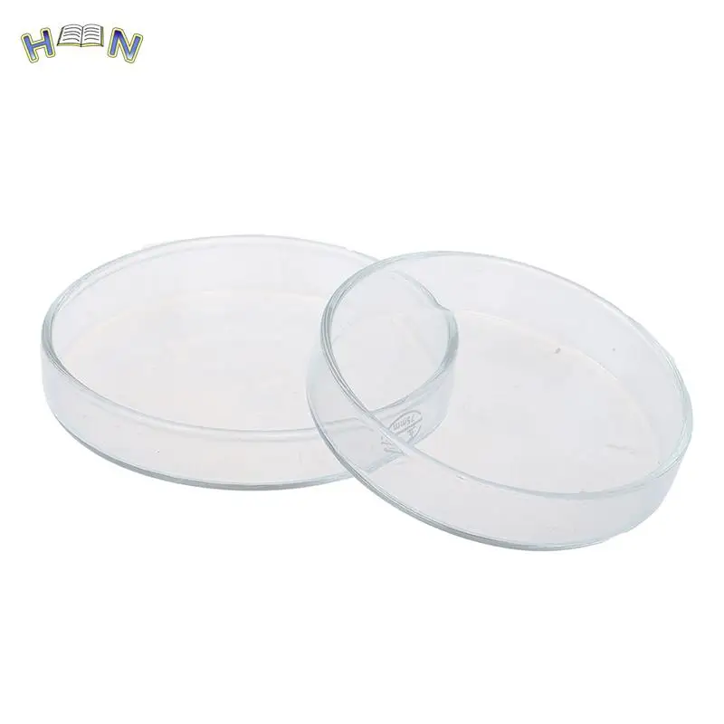 Clear Glass Glass Petri Dishes Cell Sterile Culture Dish Lab Supplies Feeder Tray Round Container Aquarium 1pc