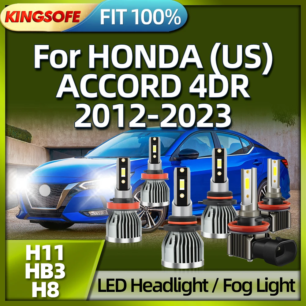 

Roadsun H11 LED Headlight HB3 Car Lamp 150W 30000LM H8 Fog Light For HONDA (US) ACCORD 4DR 2012 2013 2014 2015 2016 2017-2023