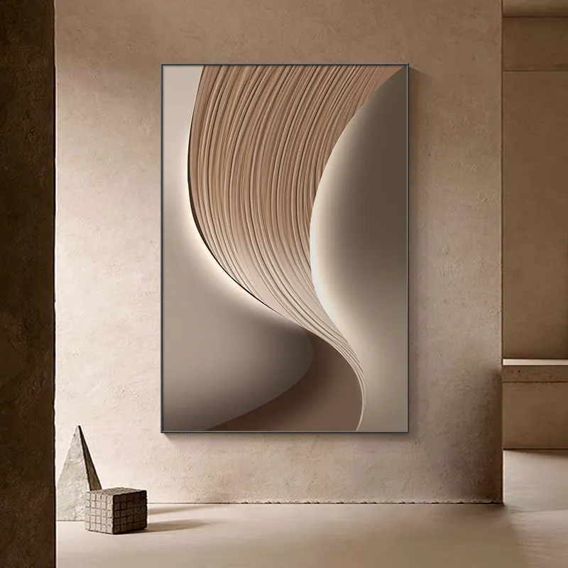 #Room Decor Aesthetic Modern Simplicity Light Luxury Abstract Corridor Hanging Painting Wall Decor Sofa Background Wall Painting