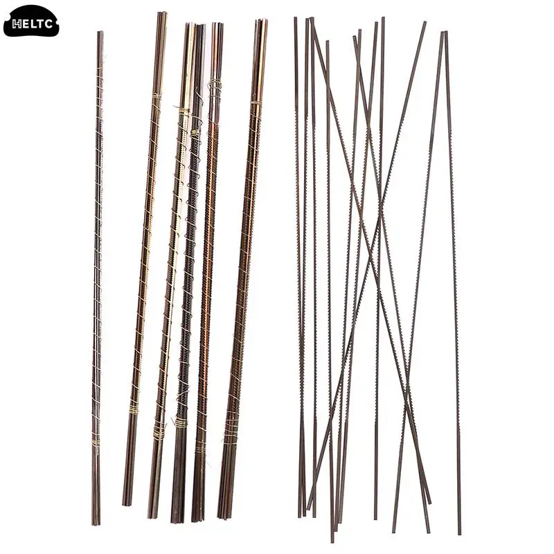 12pcs Wire Saw Blade Cutter Jewelry Metal Cutting Jig Blades Woodworking Hand Craft Tools Scroll Spiral Teeth 130MM Diamond