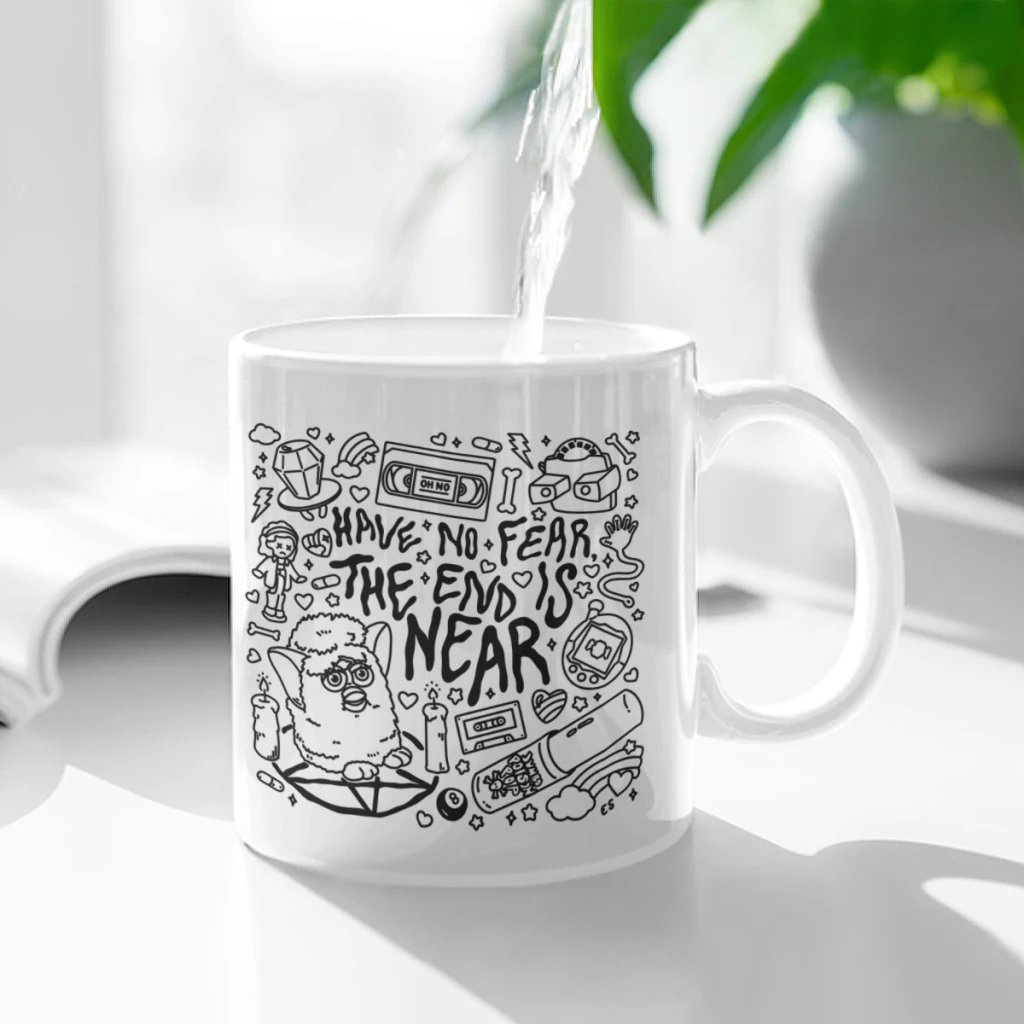 The End is Near Ceramic Cup Coffee Oatmeal Breakfast Cup Creative Personality Mug