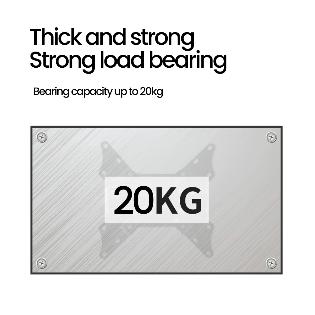 20° tiltable TV Wall Mount Bracket 360° Rotated Holder Universal TV Mounts for 10-32 Inch LCD LED Monitor Flat Panel Halloween