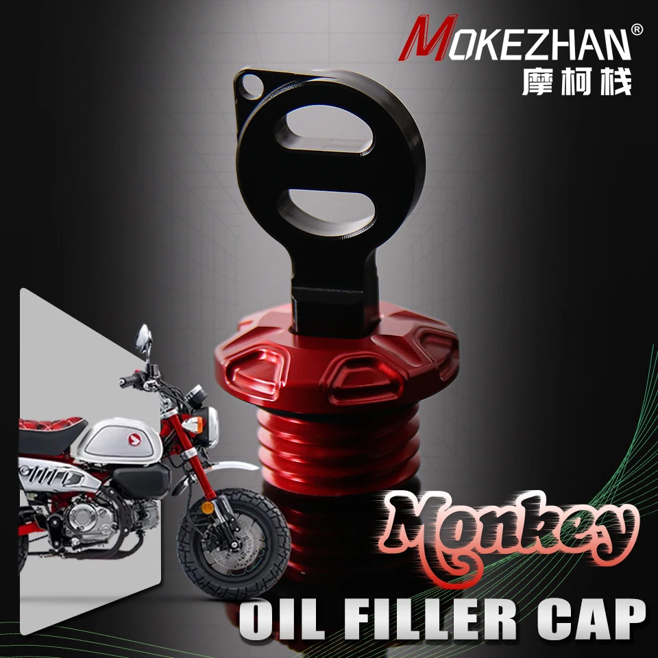 

Motorcycle CNC Anti theft Engine Oil Filler Cap Plug Cover For Honda Monkey 125 Monkey125 2018-2024 2023 2022