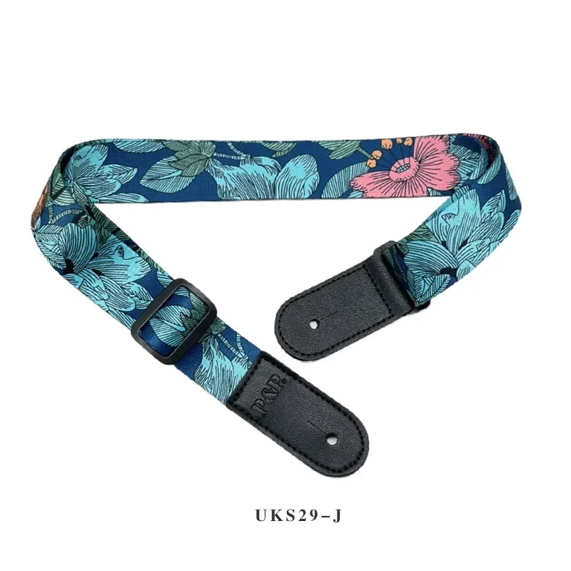 New Ethnic Style Adjustable Guitar Strap Shoulder Strap for Electric Guitar Acoustic Guitar Ukulele Bass Instrument Accessories