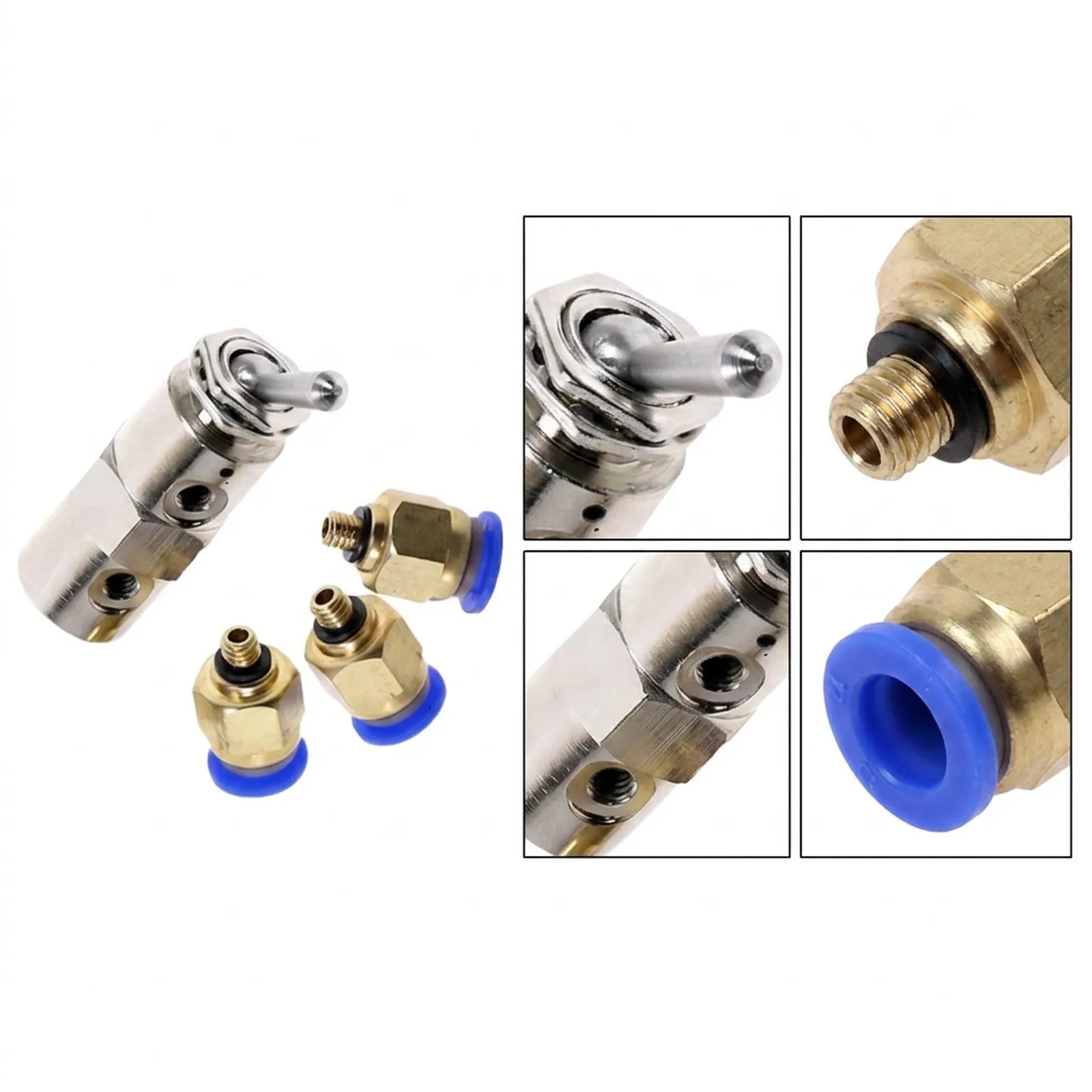 Mechanical Pneumatic Valve TAC4V 2 Position 5 Way with 6mm Connector for Pneumatic Signal Direction and Air Flow Switching