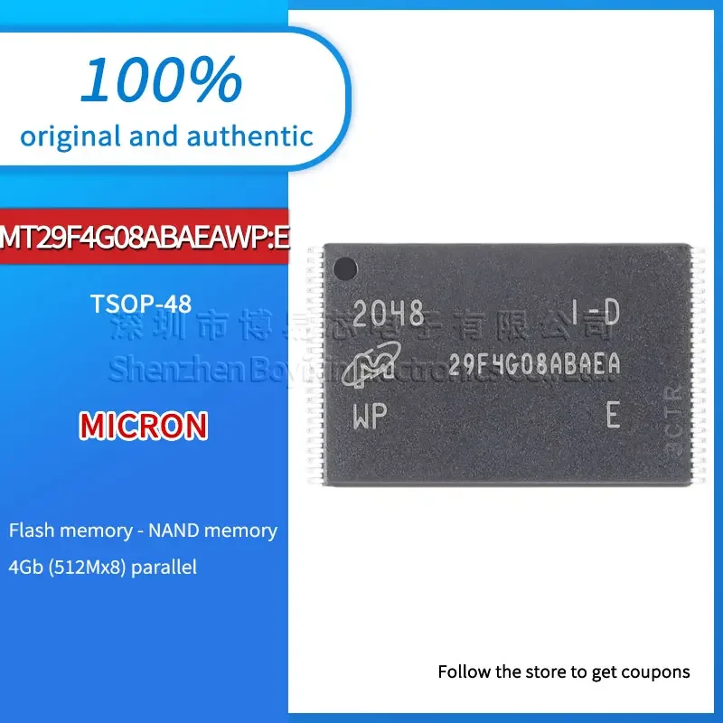 

Original genuine MT29F4G08ABAEAWP:E