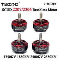 YSIDO SCUD 2207 2306 Brushless Motor 1750KV 1850KV 2500KV 2550KV 3-6S Lipo for Mark 4 FPV Racing Freestyle 5in 6in Drones