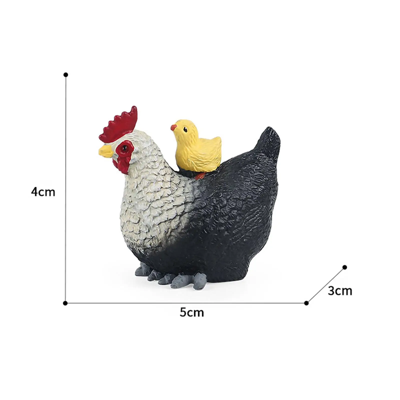 Dekorasi meja kerajinan dekorasi lanskap mikro Model ayam dan ayam