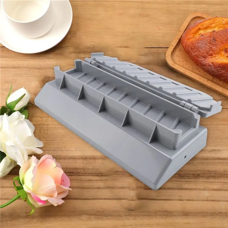 DT15 Gray Plastic Kebab Maker for Press Manual Kabob Maker for Barbecue Skewers, ABS, Portable for Outdoor Grilling