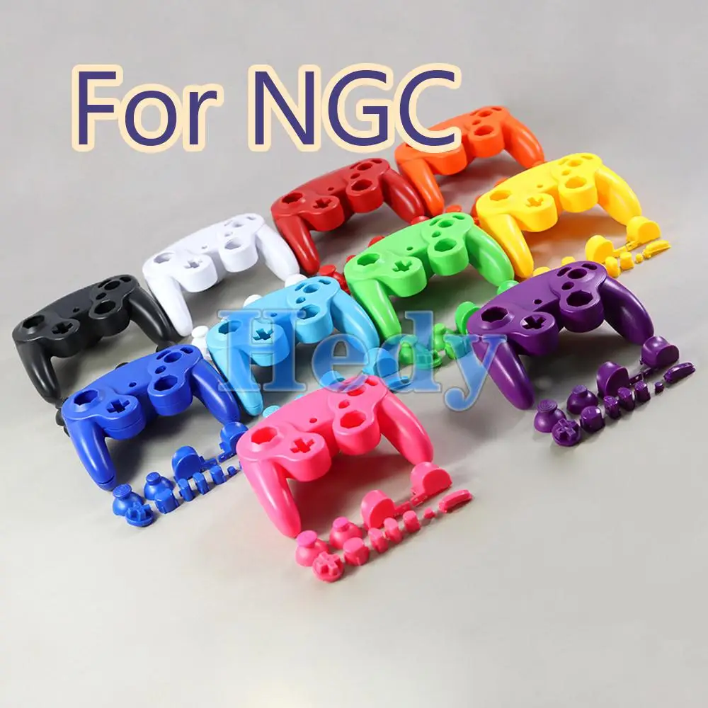 

10sets For NGC Controller Replacement Front Back Shell Housing Cover Case With ABXY L R Z Dpad Button For Gamecube Handle