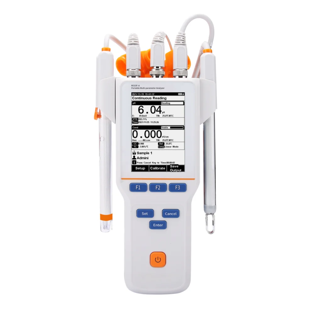 휴대용 수질 측정기 저렴한 M310F-A PH 이온 PX 저항성 TDS 다중 파라미터 분석기 공장 직판 가격