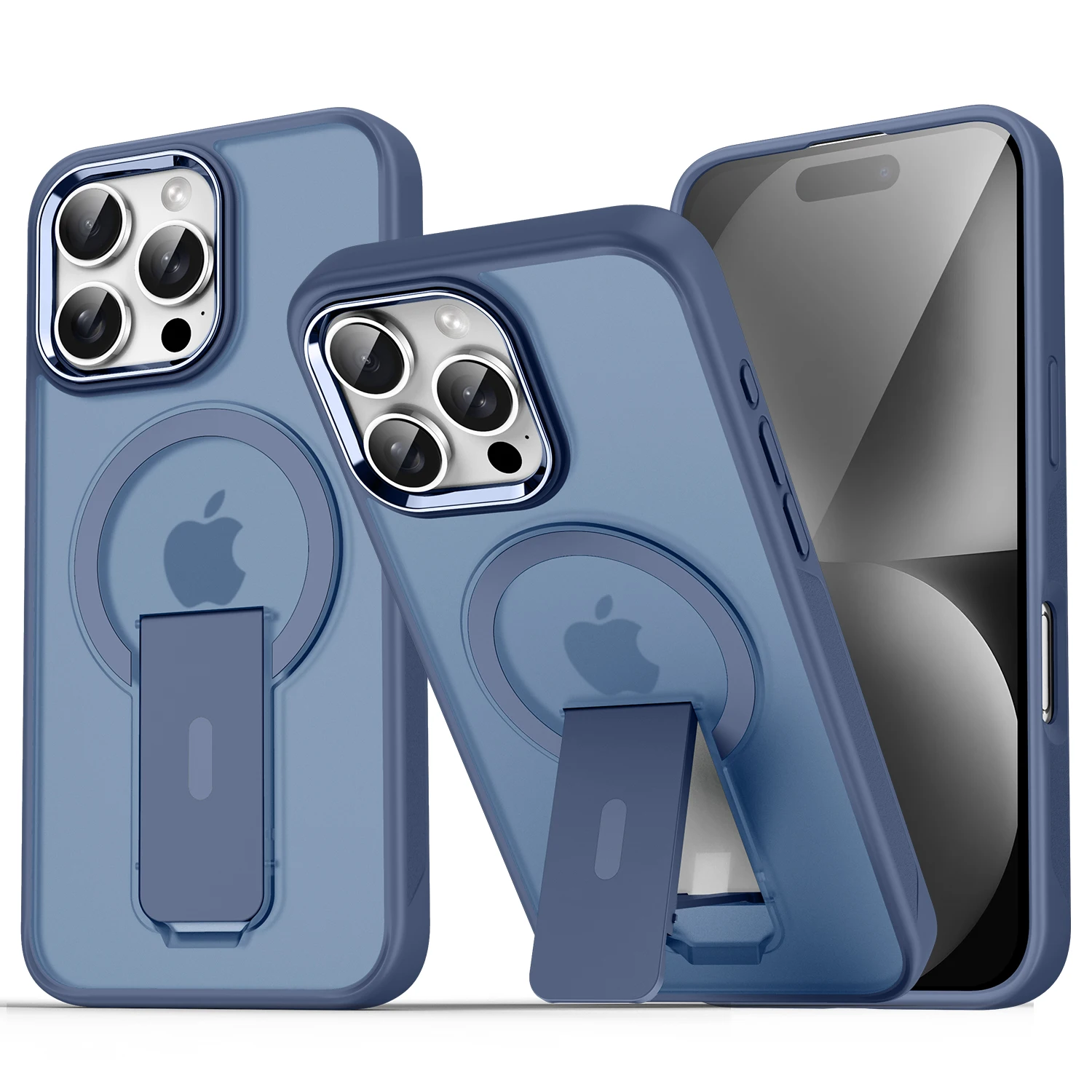 Magsafe für magnetischen Ständer, unsichtbare Hülle für 16 Pro Max, für iPhone 16, 15, 14, 11, 12, 13 Pro Max, robuste, stoßfeste, matte Rückseite.