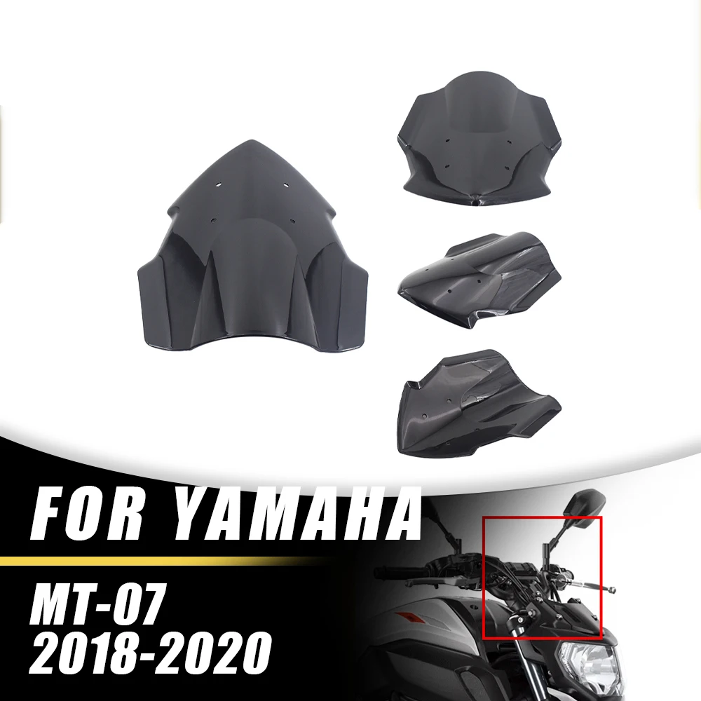 

For Yamaha MT-07 2018-2020 2019 Motorcycle ABS Windshield Windscreen Wind Deflectors