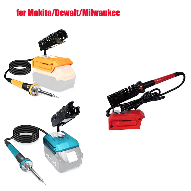 

60W Digital Electric Soldering Iron For Makita/Dewalt/Milwaukee 18V Battery 300-510℃ Adjustable Electric Soldering Iron Tools