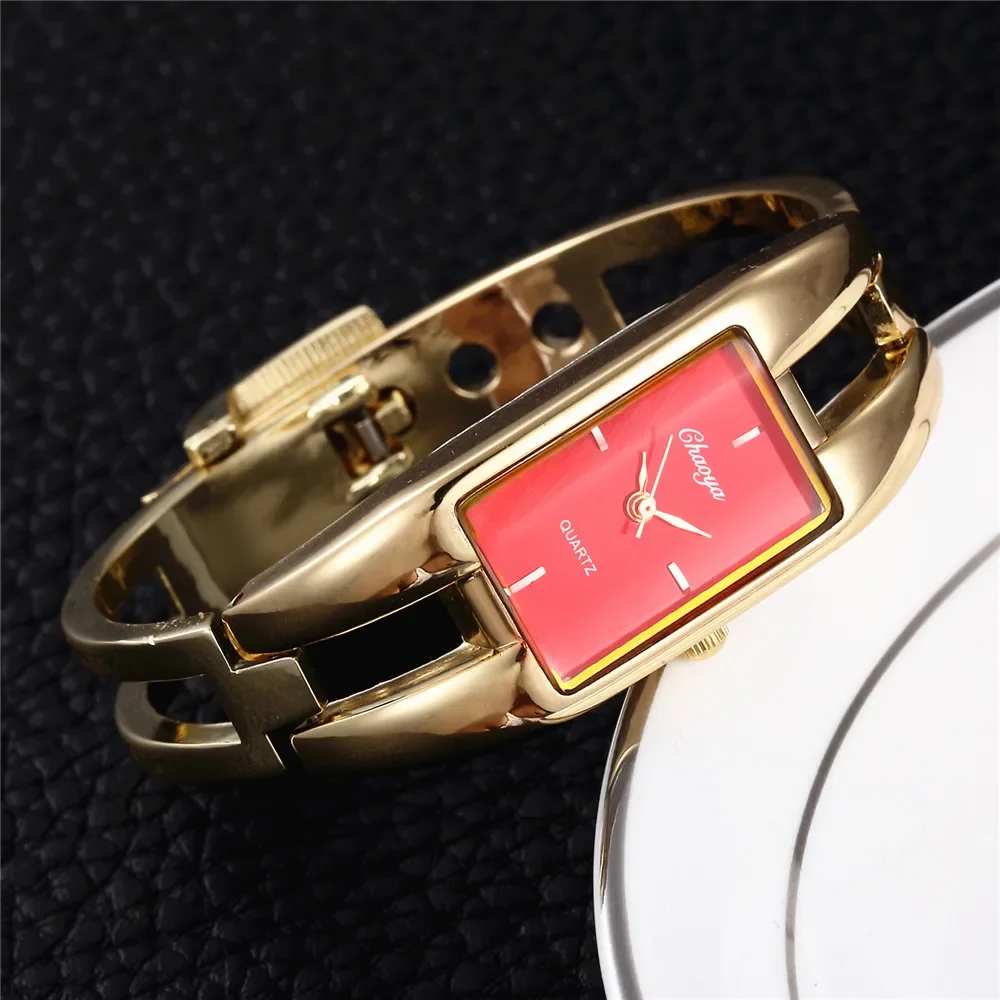 Relojes de pulsera para mujer, pulsera de acero inoxidable, relojes de pulsera para mujer, reloj dorado de lujo de marca superior, pulsera para