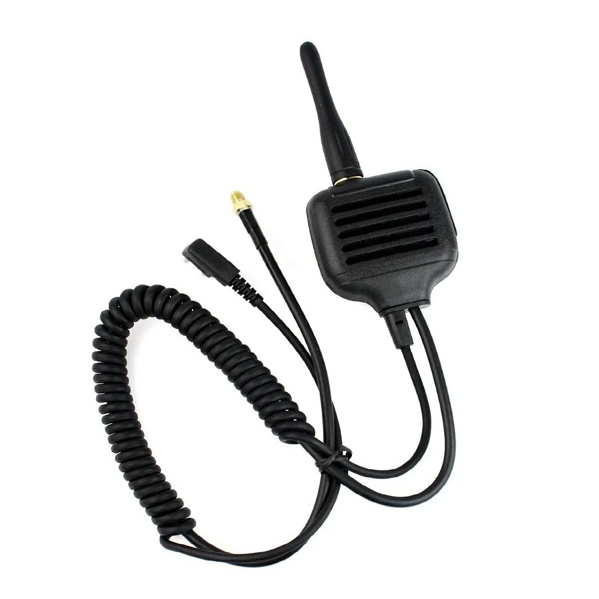 ショルダーpttマイクスピーカーuhfアンテナ（baofeng、kenwood、hamラジオマイク用）
